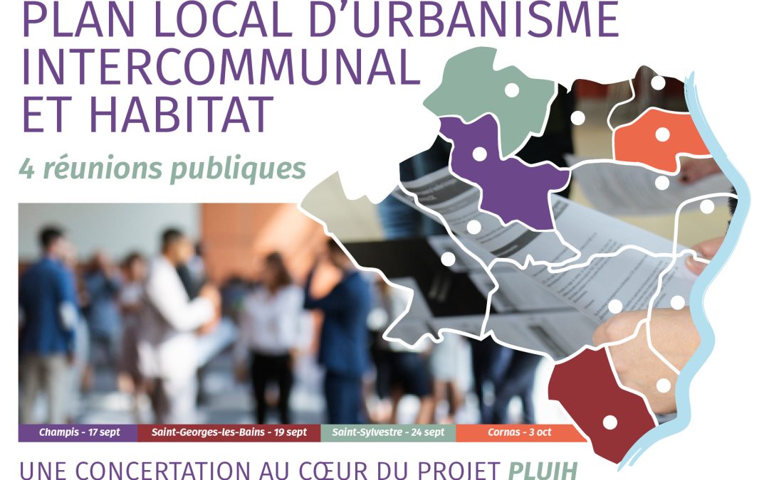 Concertation sur le PLUiH : 4 réunions publiques